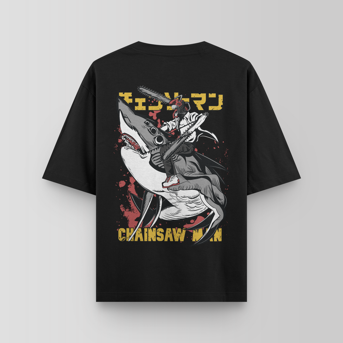 CHAINSAWMAN BLACK OVERSIZED T-SHIRT