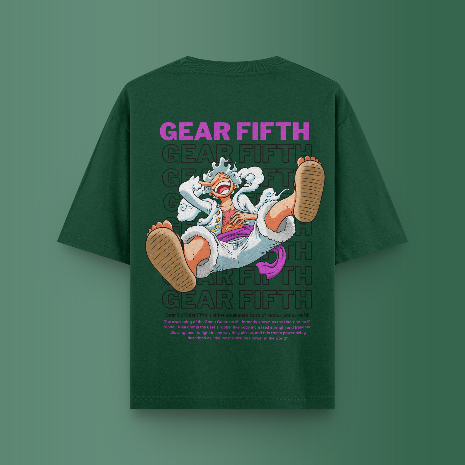 GEAR FIFTH OVERSIZED T-SHIRT - GREEN