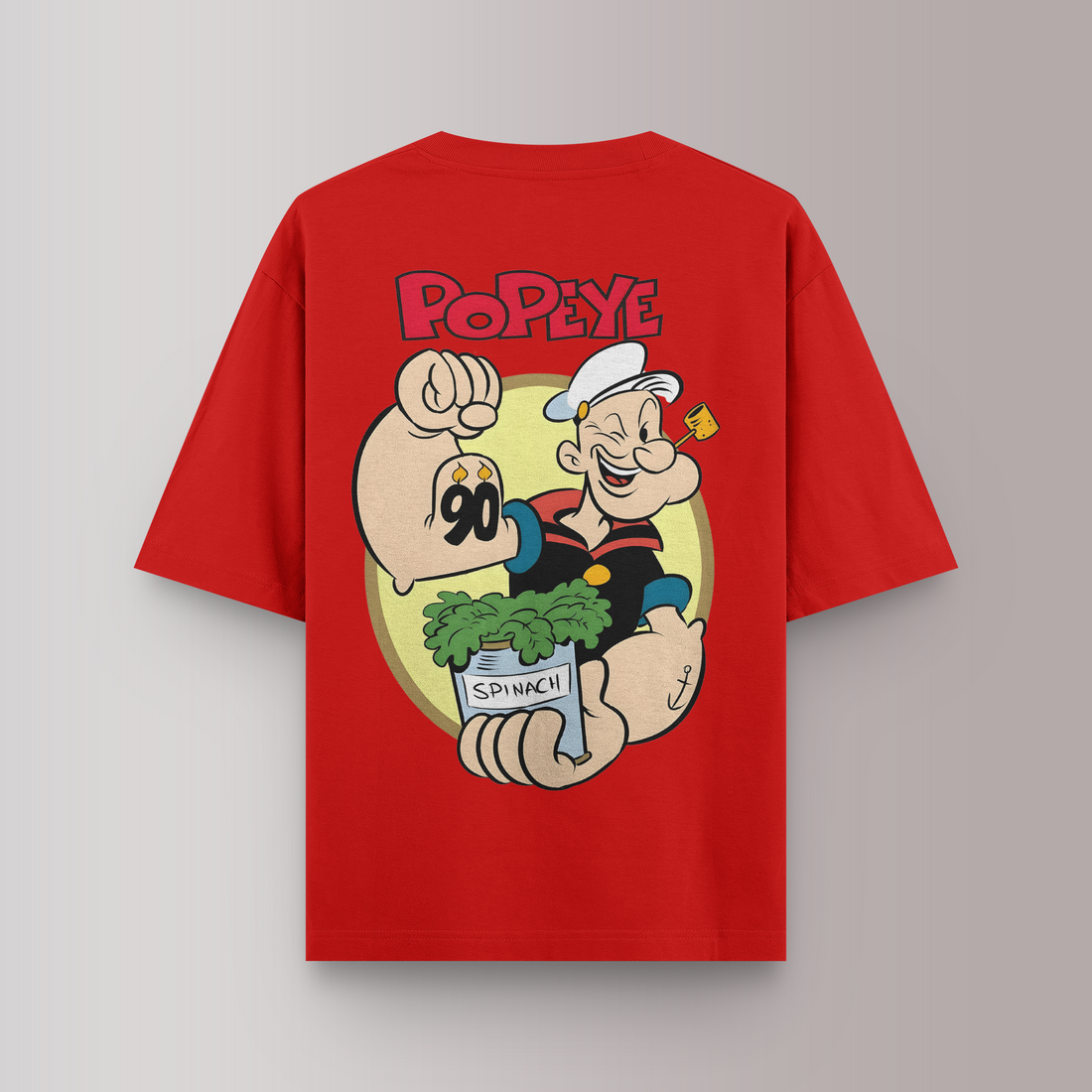 POPEYE RED OVERSIZED T-SHIRT