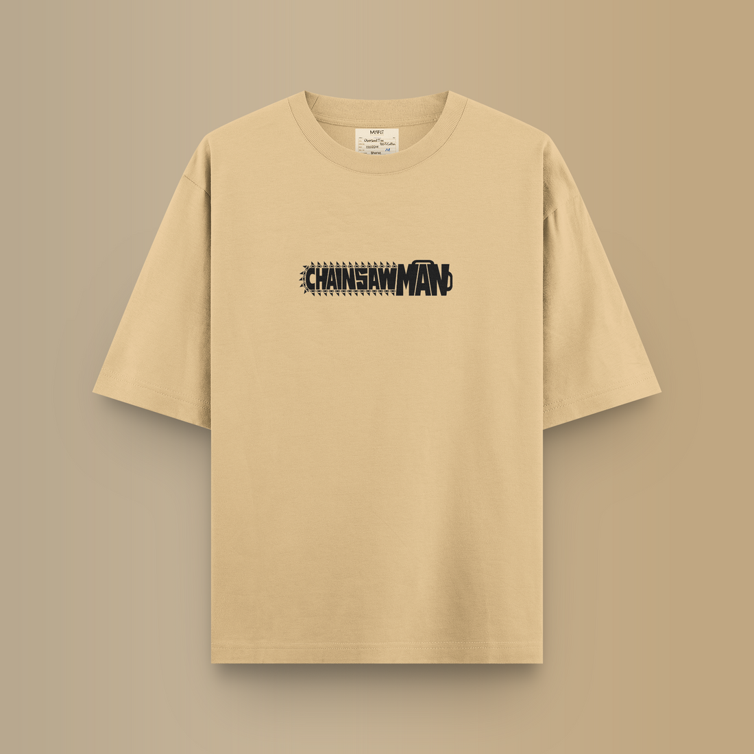 CHAINSAWMAN OVERSIZED T-SHIRT - BEIGE