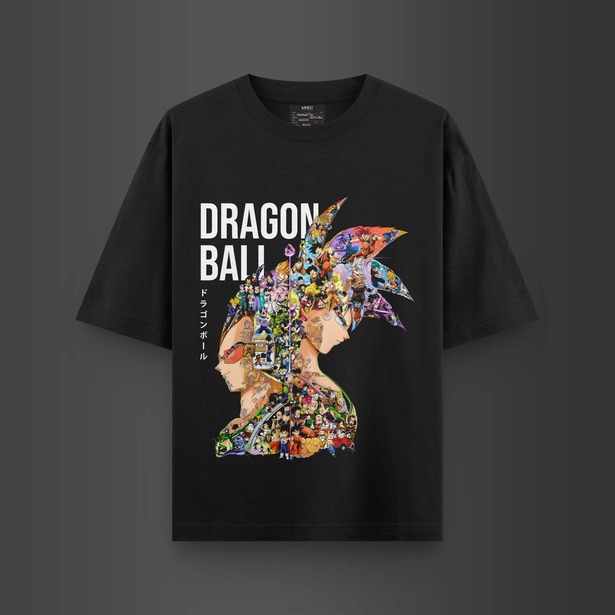 DRAGON BALL BLACK OVERSIZED T-SHIRT