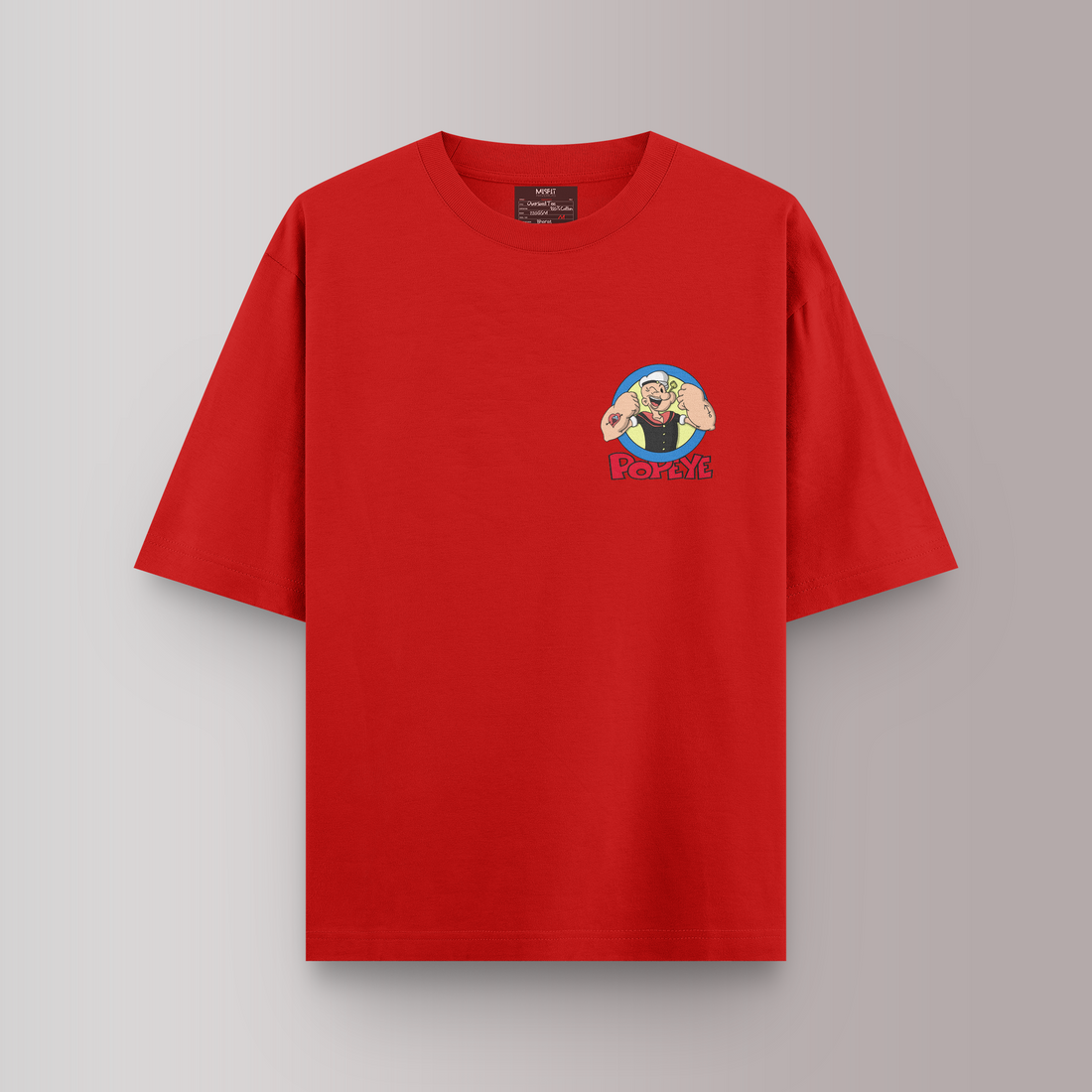 POPEYE RED OVERSIZED T-SHIRT